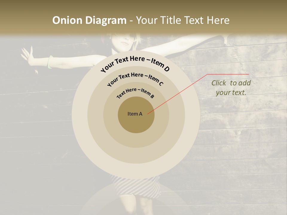 Cute Shirt Girl PowerPoint Template