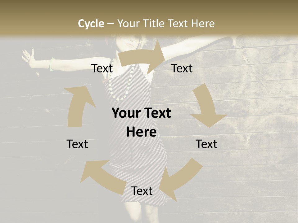 Cute Shirt Girl PowerPoint Template