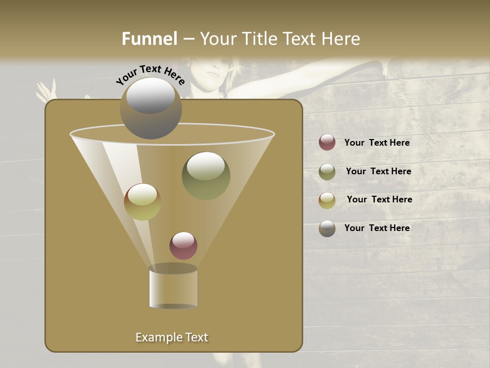 Cute Shirt Girl PowerPoint Template