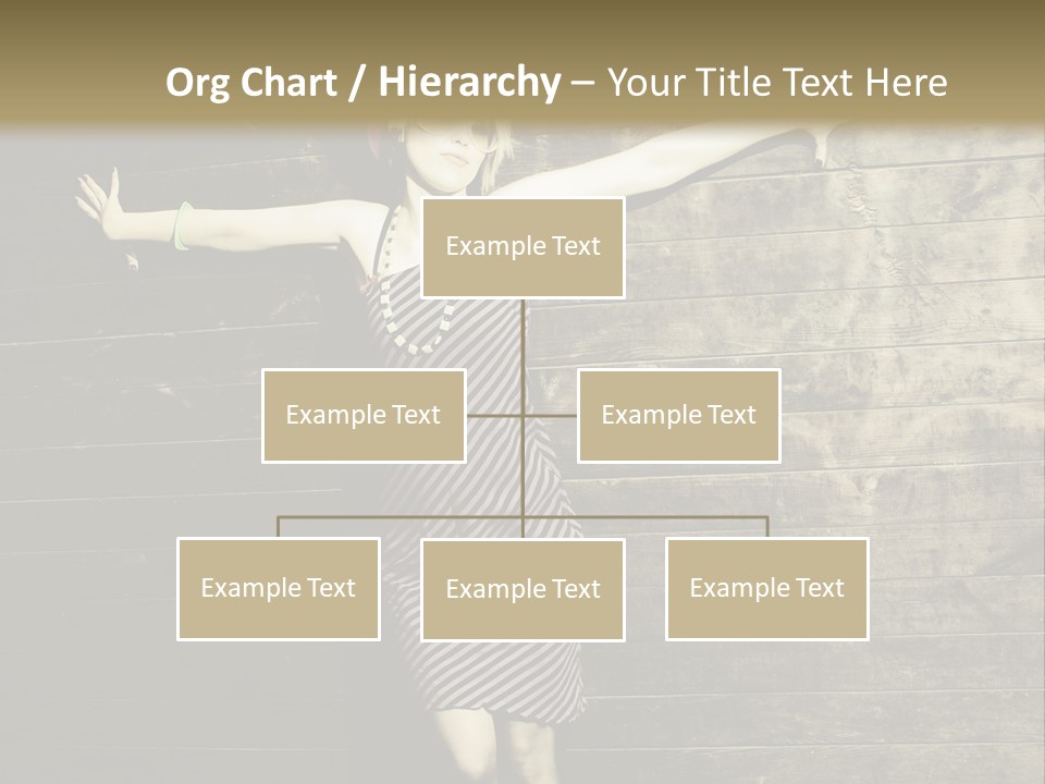 Cute Shirt Girl PowerPoint Template