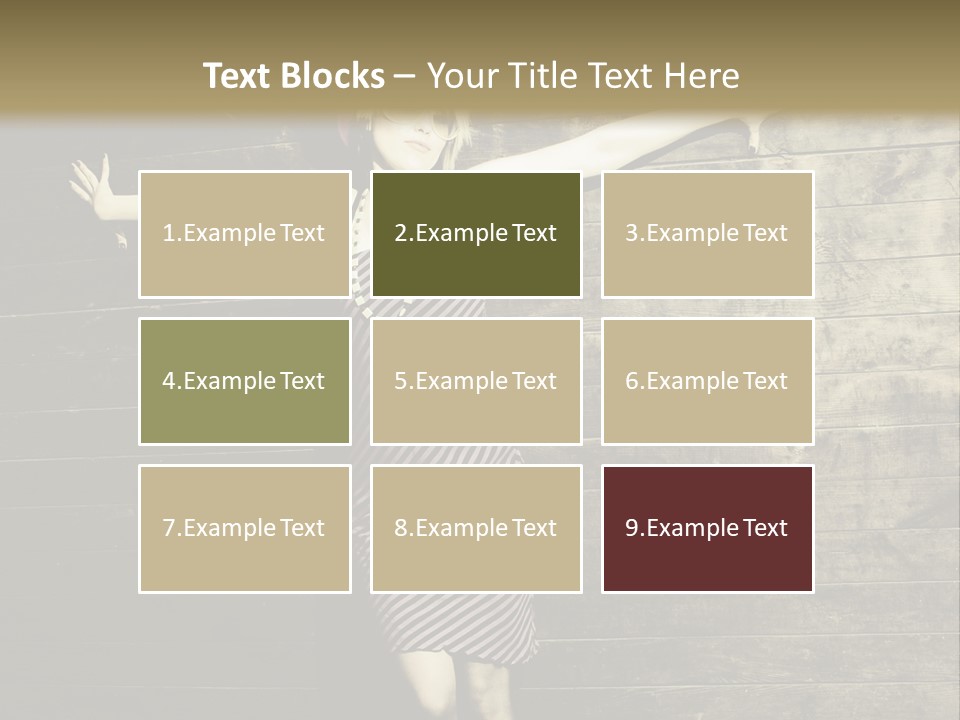 Cute Shirt Girl PowerPoint Template