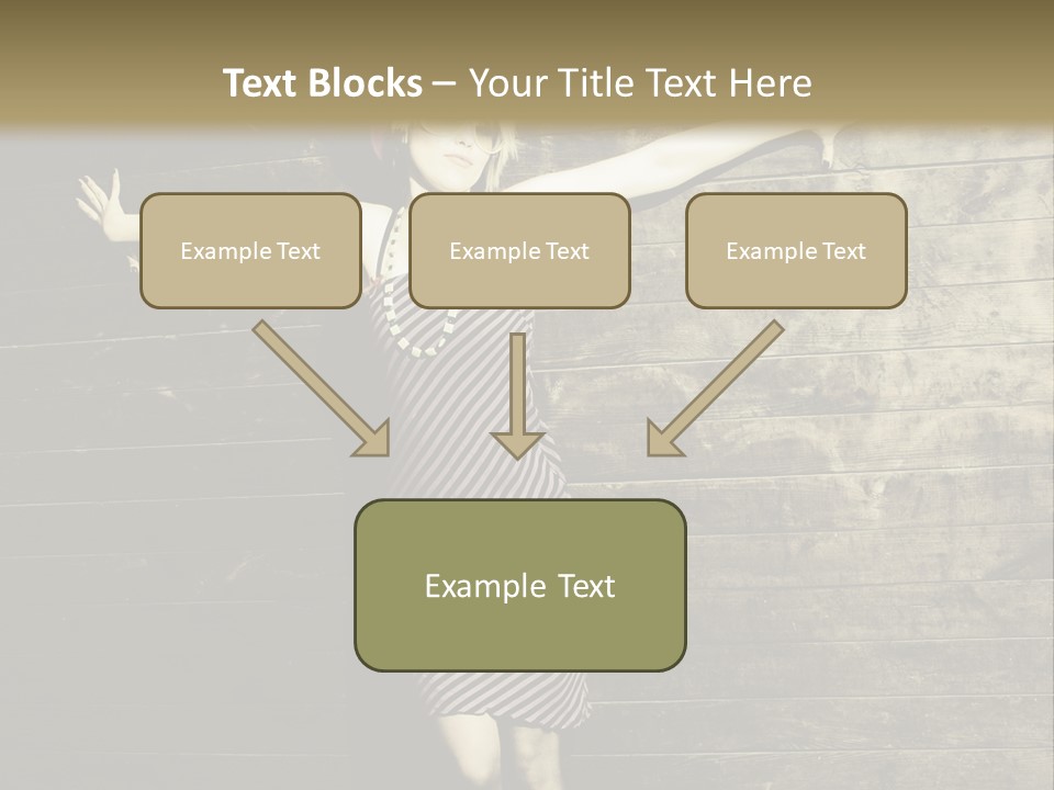 Cute Shirt Girl PowerPoint Template