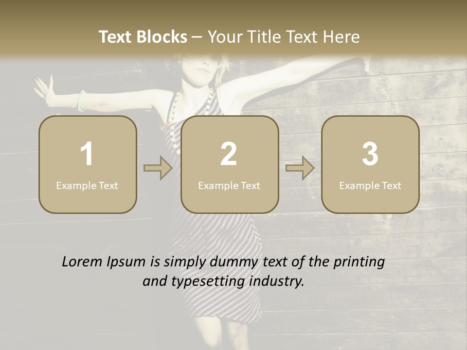 Cute Shirt Girl PowerPoint Template