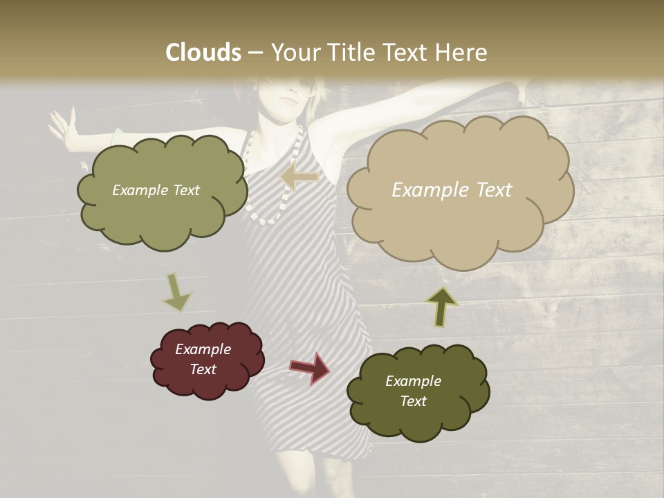 Cute Shirt Girl PowerPoint Template