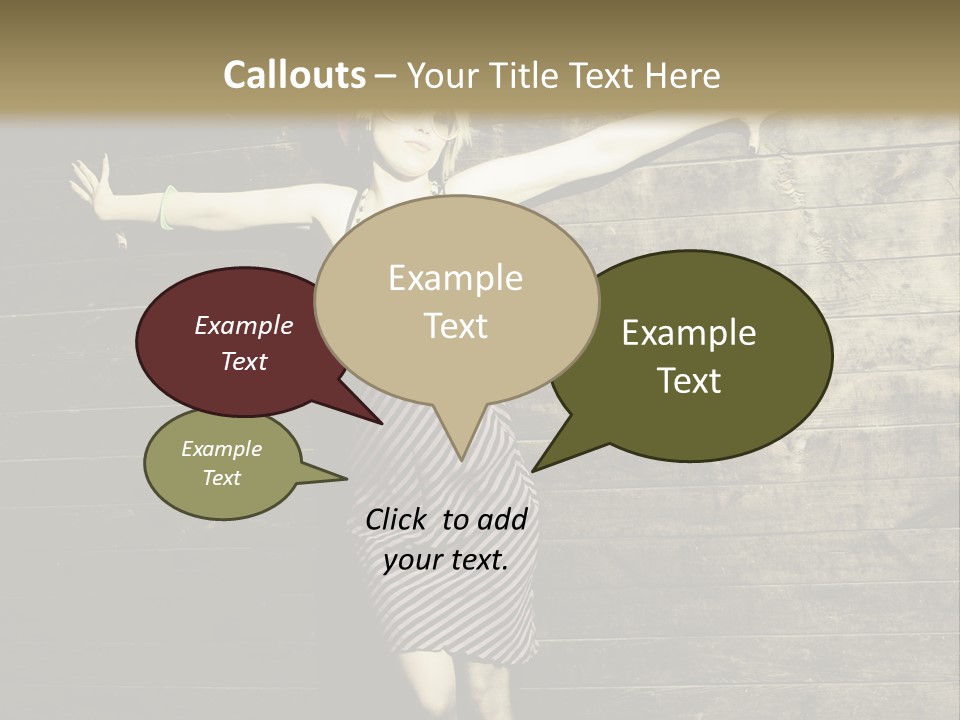 Cute Shirt Girl PowerPoint Template