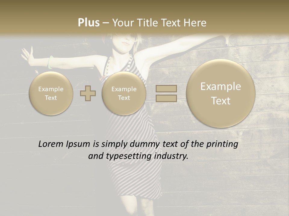 Cute Shirt Girl PowerPoint Template