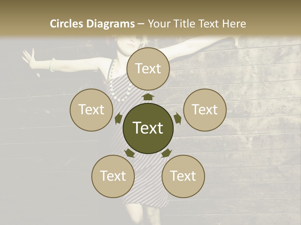 Cute Shirt Girl PowerPoint Template