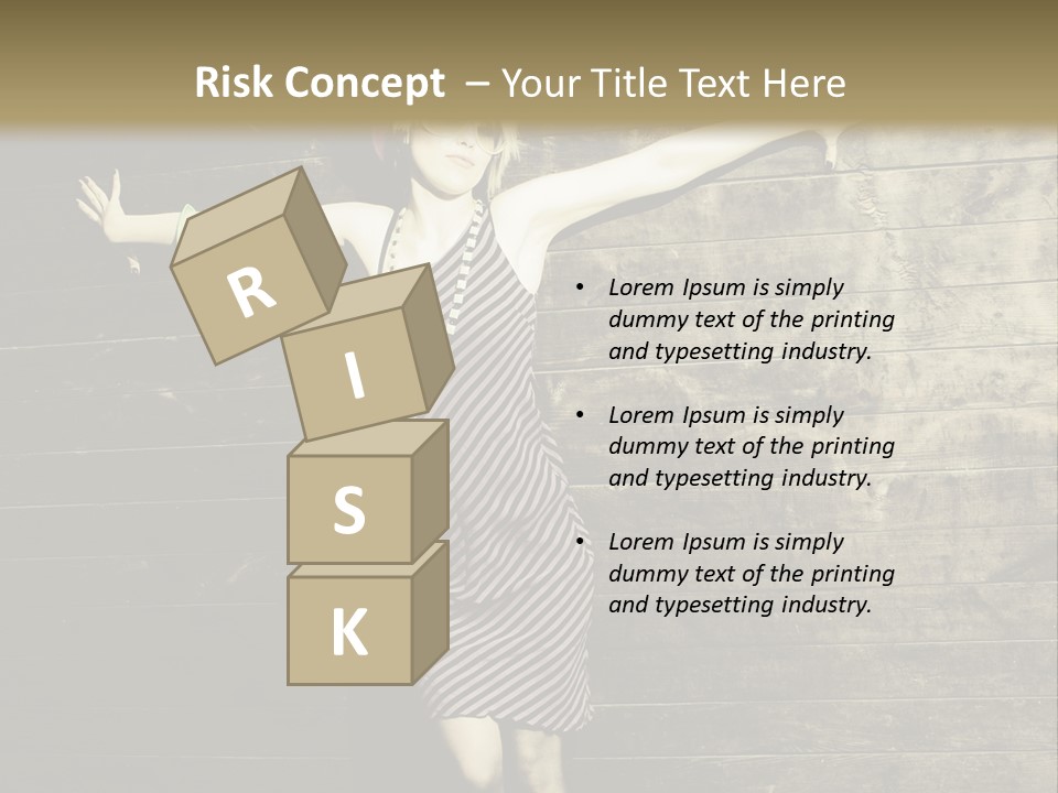 Cute Shirt Girl PowerPoint Template