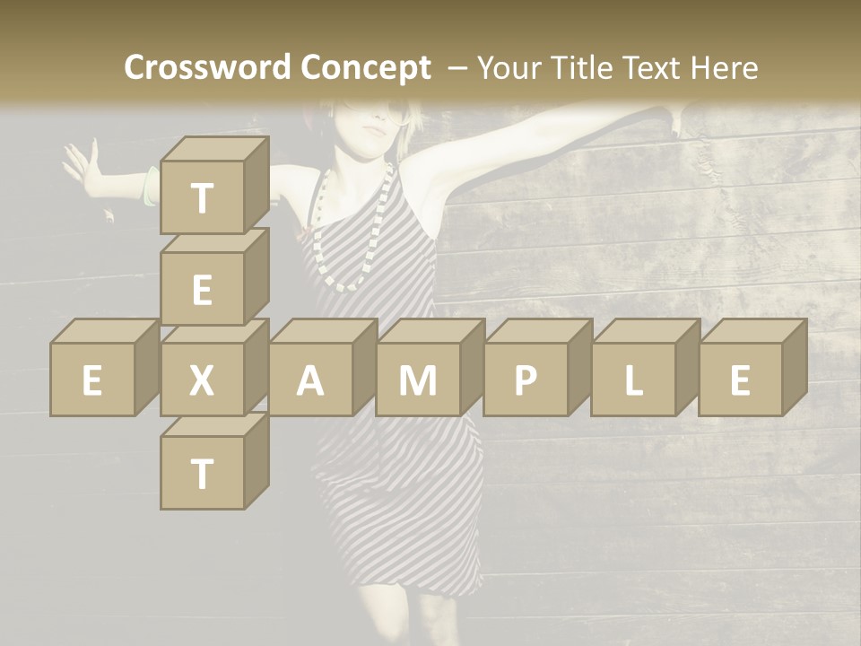 Cute Shirt Girl PowerPoint Template