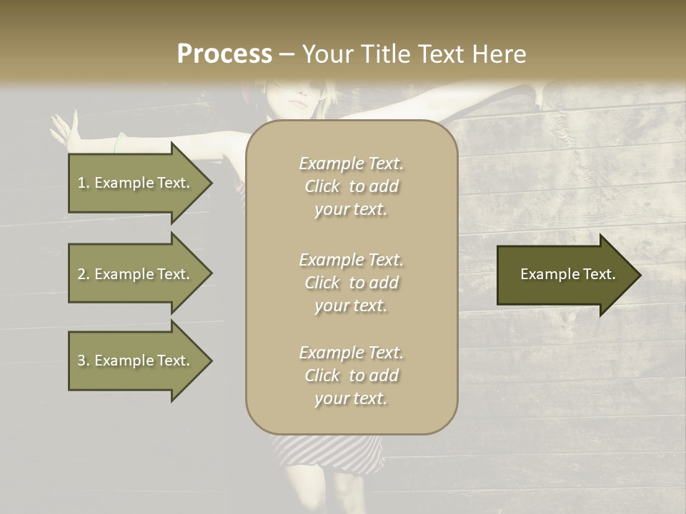 Cute Shirt Girl PowerPoint Template