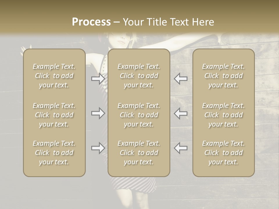 Cute Shirt Girl PowerPoint Template