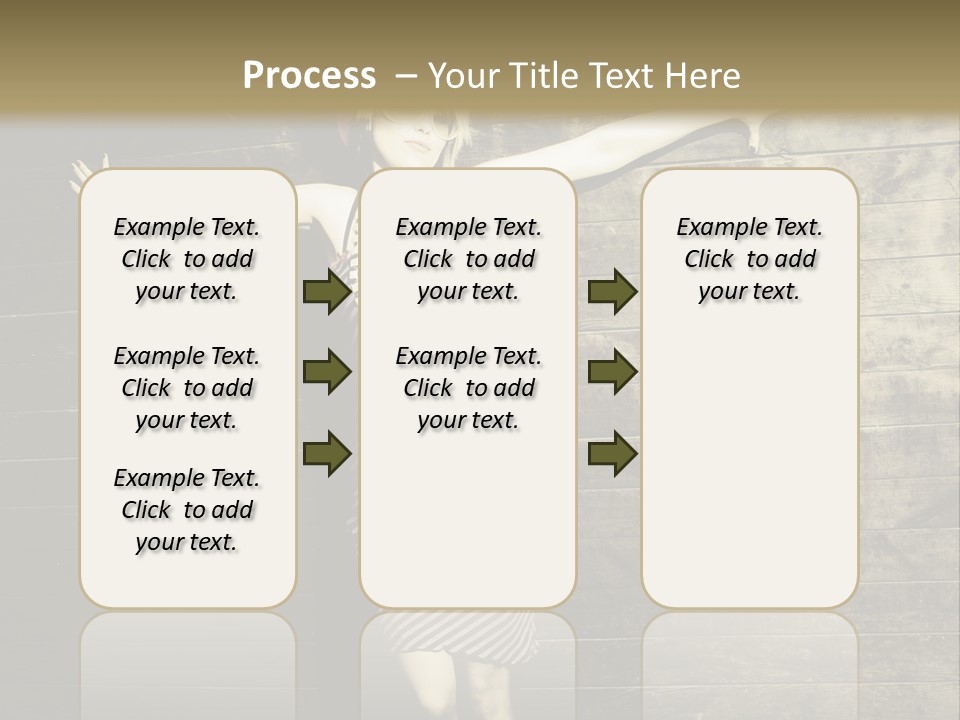 Cute Shirt Girl PowerPoint Template