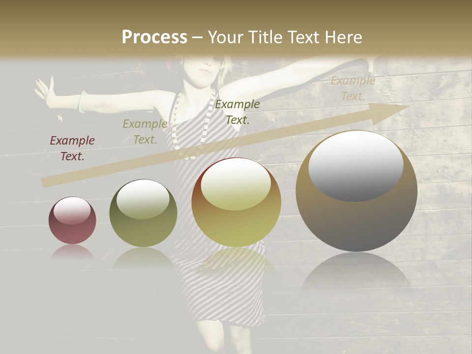 Cute Shirt Girl PowerPoint Template