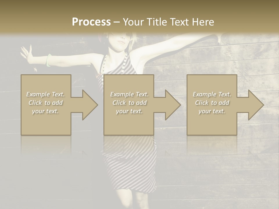 Cute Shirt Girl PowerPoint Template