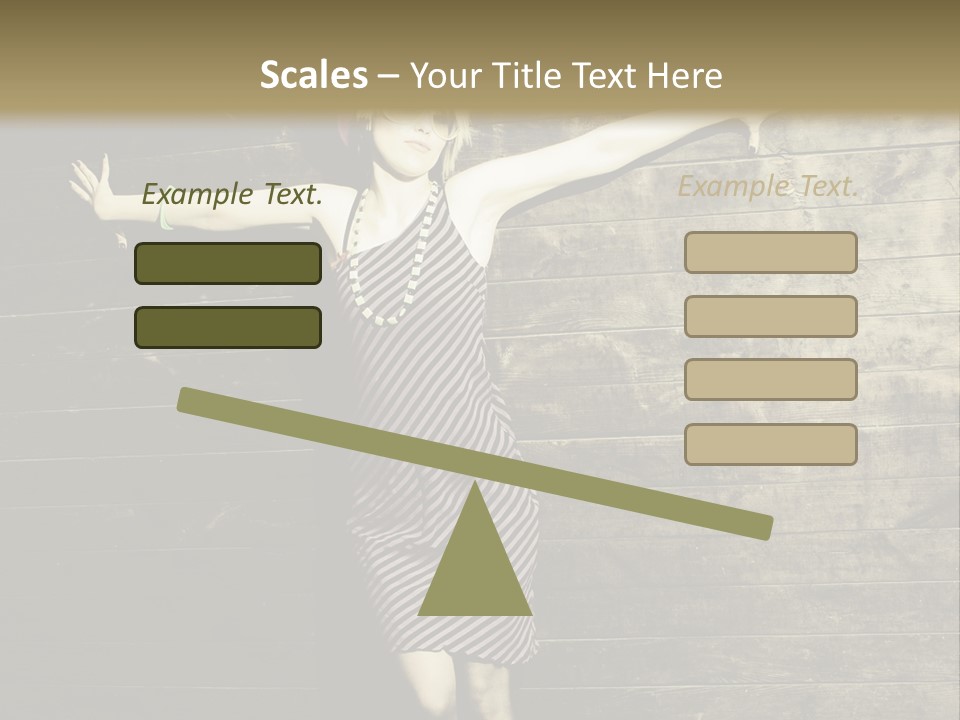 Cute Shirt Girl PowerPoint Template