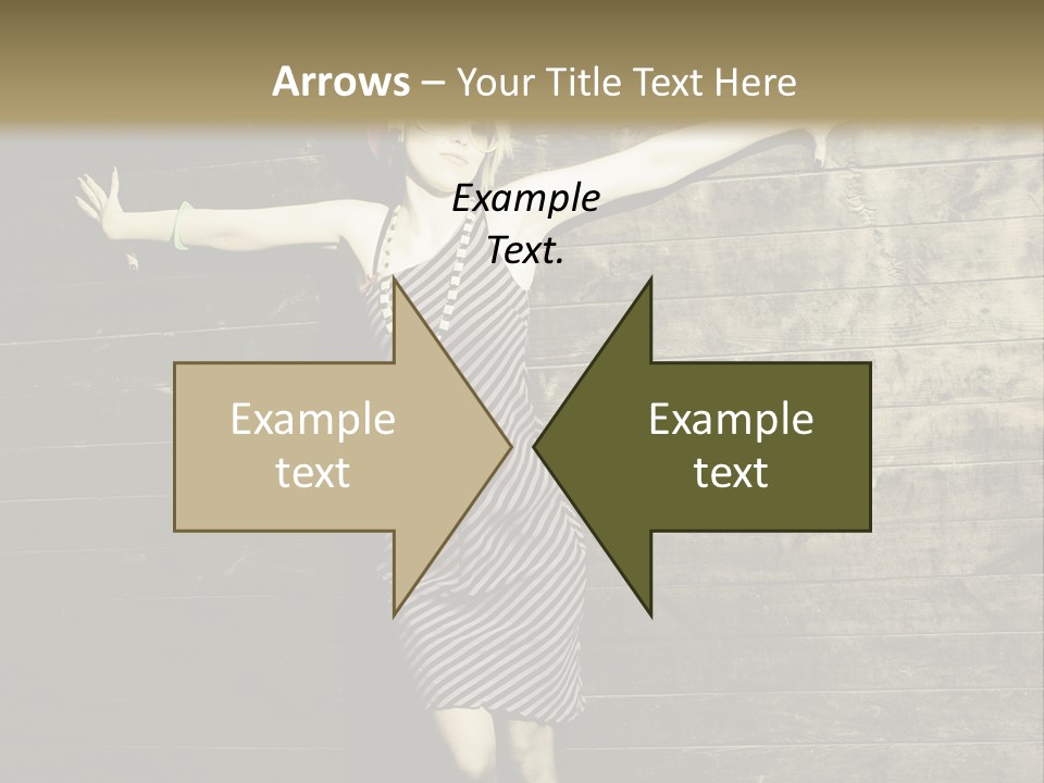 Cute Shirt Girl PowerPoint Template