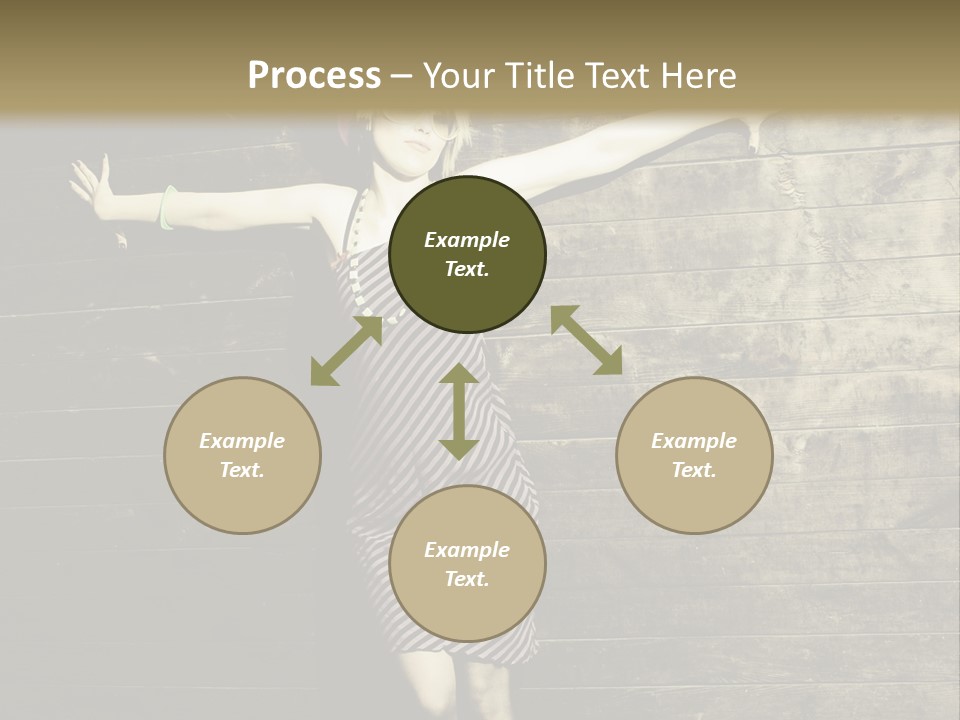 Cute Shirt Girl PowerPoint Template