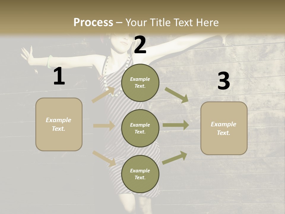 Cute Shirt Girl PowerPoint Template