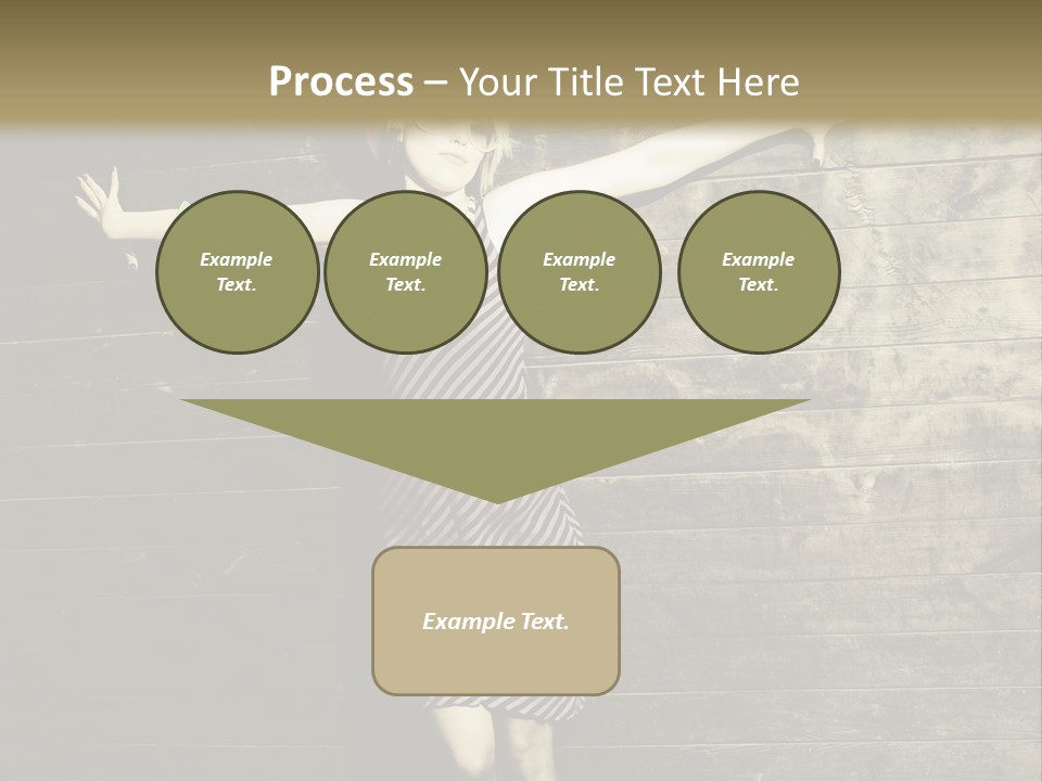 Cute Shirt Girl PowerPoint Template