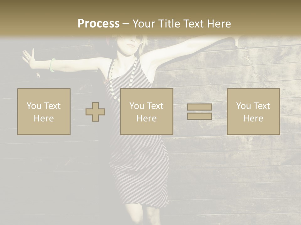 Cute Shirt Girl PowerPoint Template