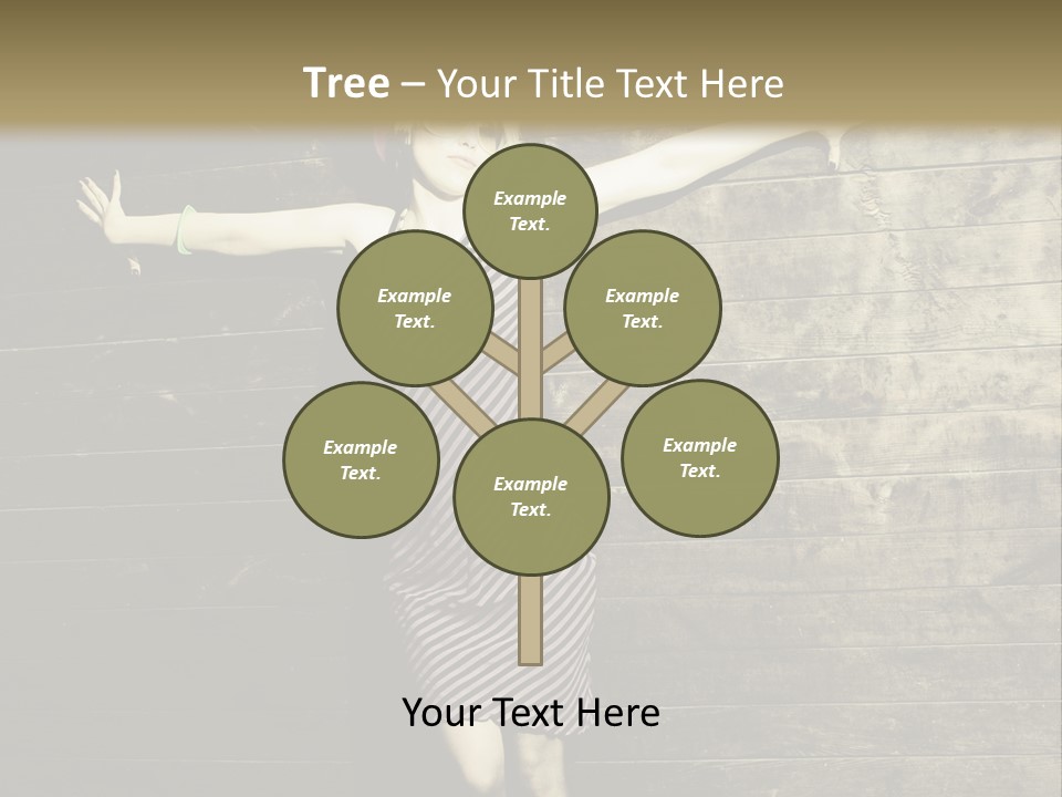 Cute Shirt Girl PowerPoint Template