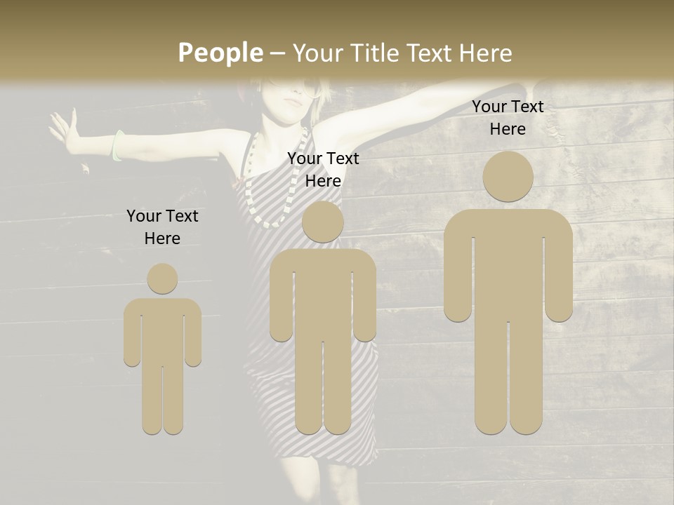 Cute Shirt Girl PowerPoint Template