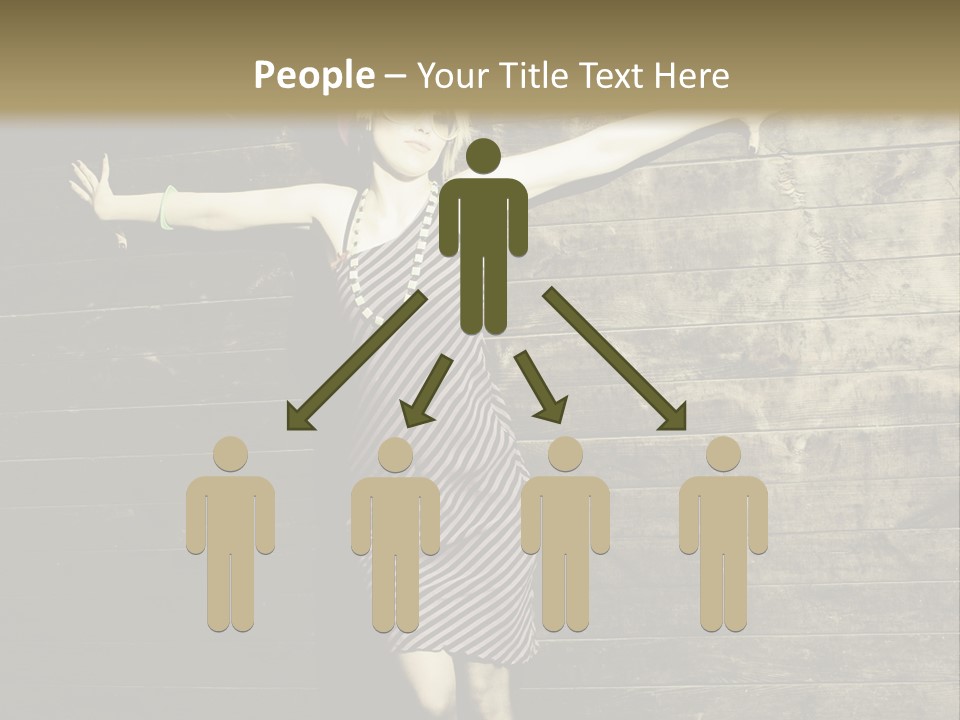 Cute Shirt Girl PowerPoint Template