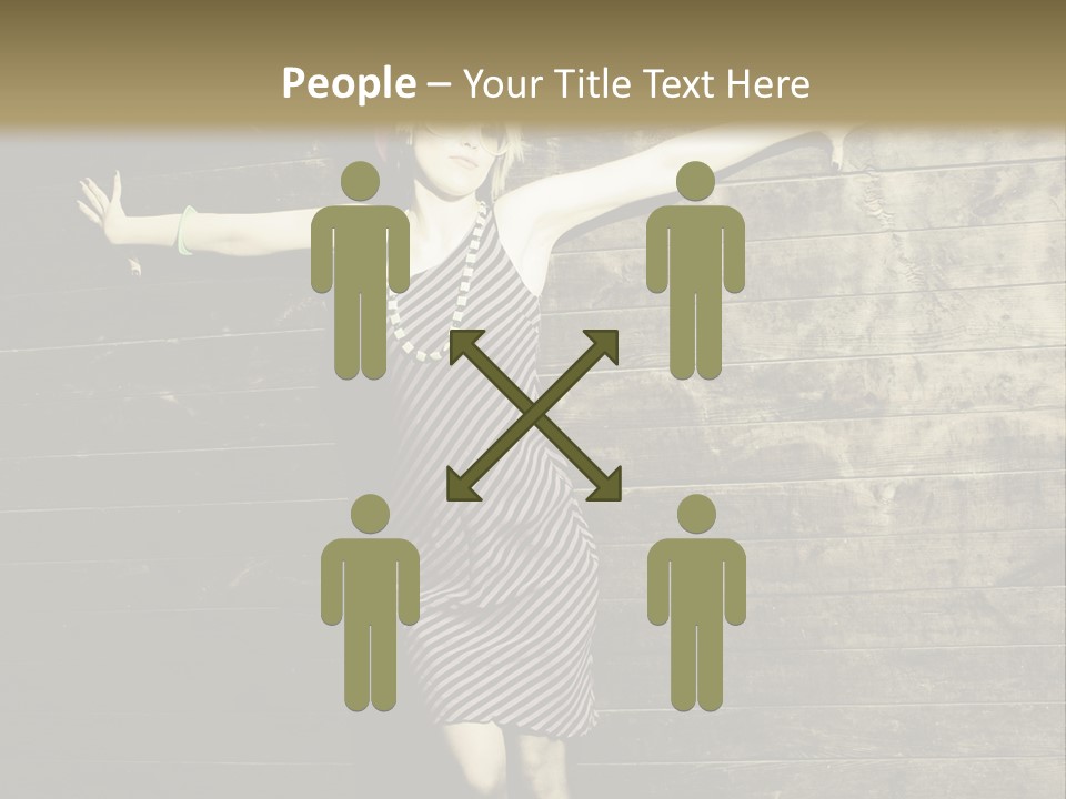 Cute Shirt Girl PowerPoint Template