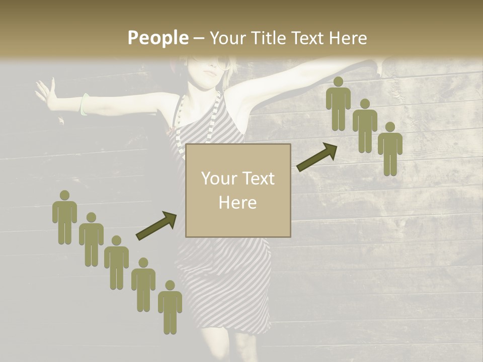 Cute Shirt Girl PowerPoint Template