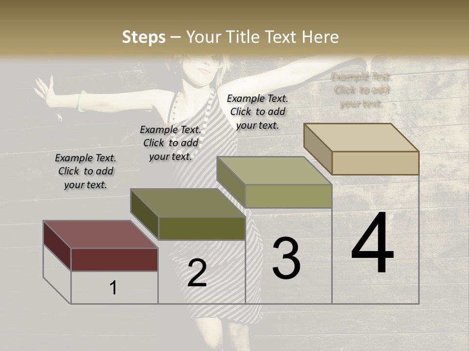 Cute Shirt Girl PowerPoint Template