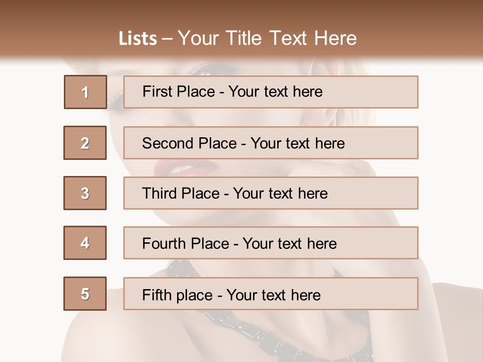 Retro Model Pretty PowerPoint Template