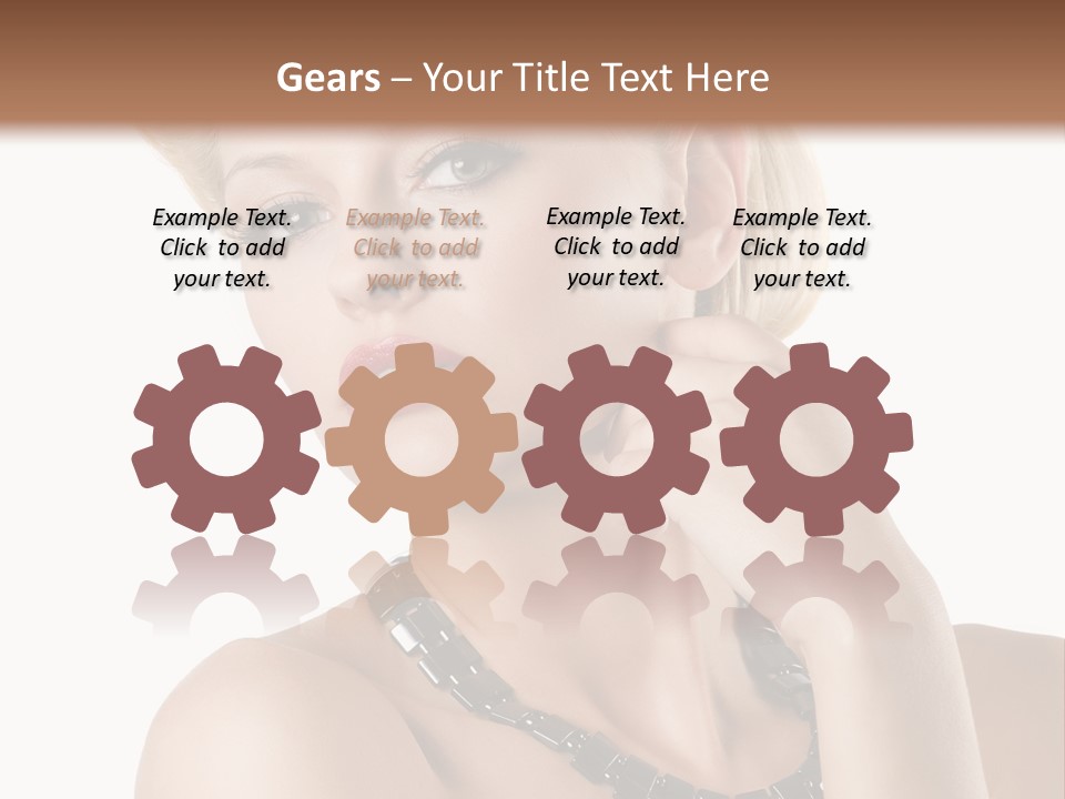 Retro Model Pretty PowerPoint Template