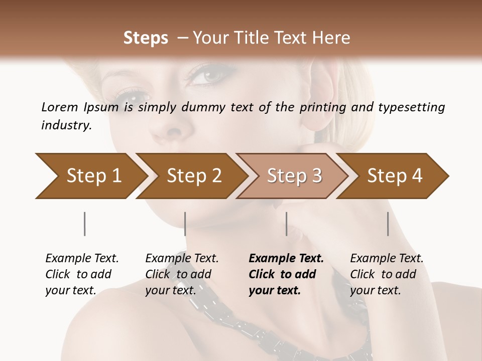 Retro Model Pretty PowerPoint Template