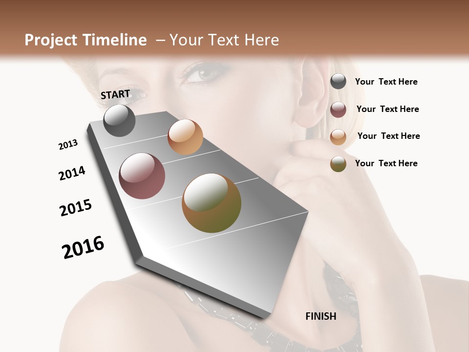 Retro Model Pretty PowerPoint Template
