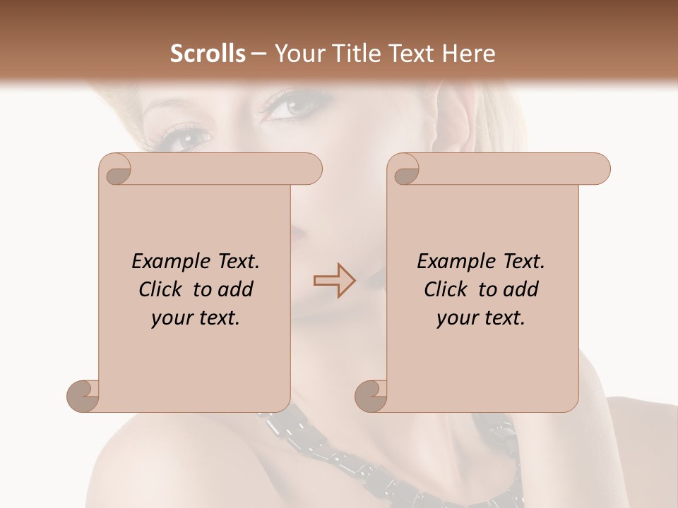 Retro Model Pretty PowerPoint Template