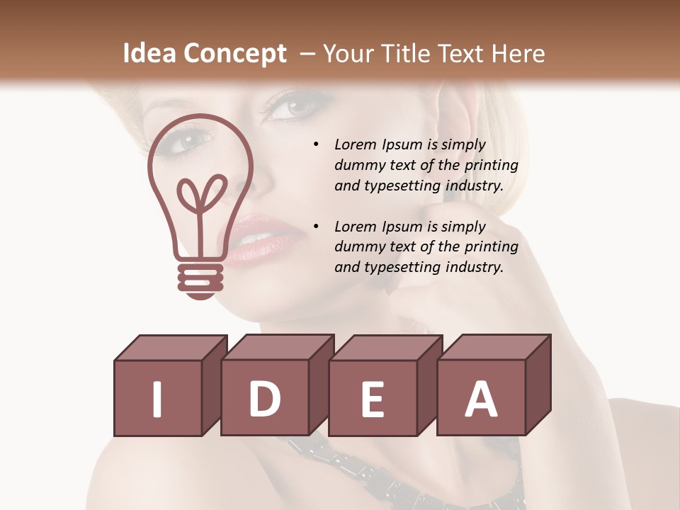 Retro Model Pretty PowerPoint Template