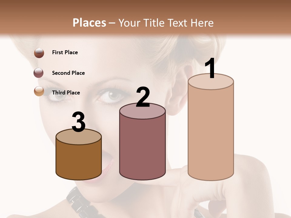 Woman Funny Face PowerPoint Template