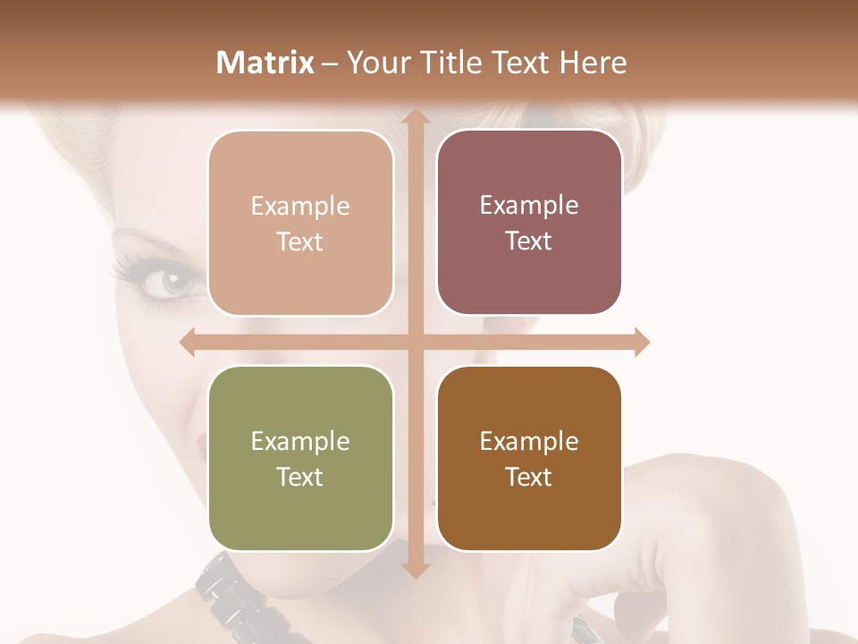 Woman Funny Face PowerPoint Template