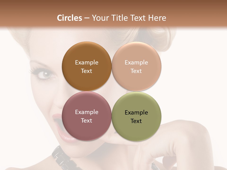 Woman Funny Face PowerPoint Template