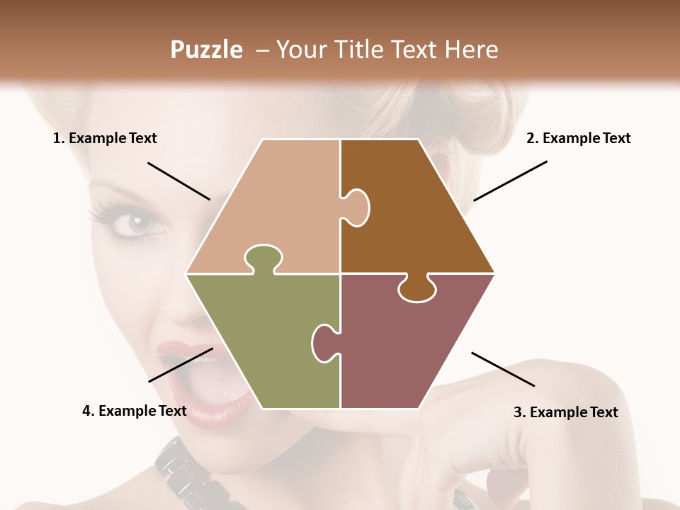 Woman Funny Face PowerPoint Template