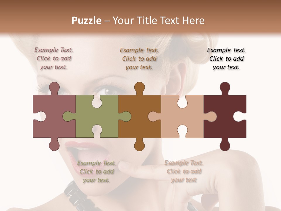 Woman Funny Face PowerPoint Template