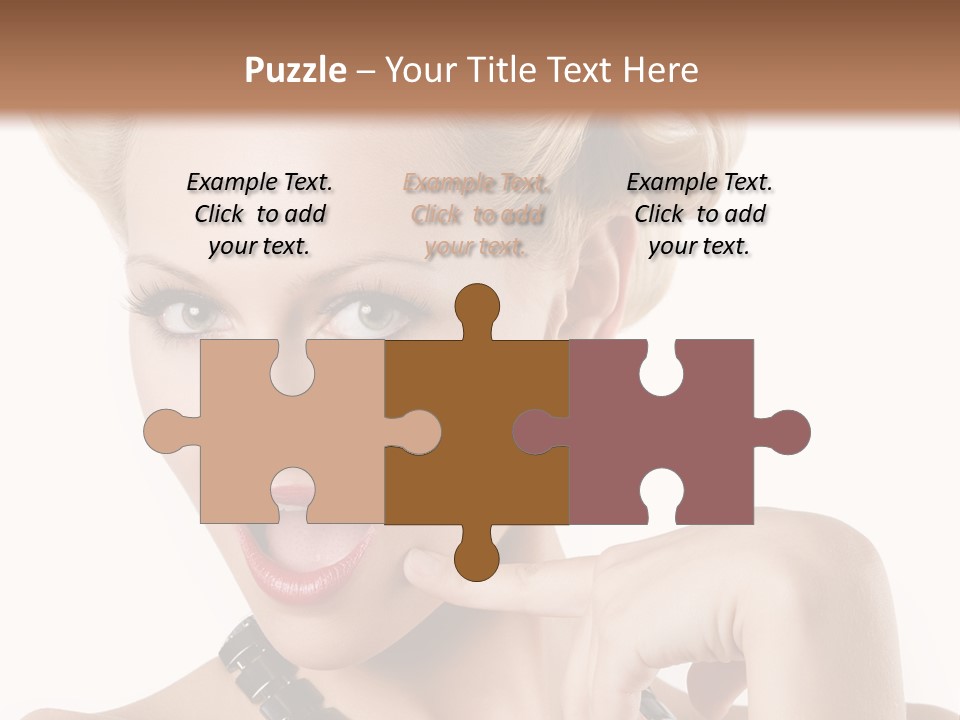 Woman Funny Face PowerPoint Template