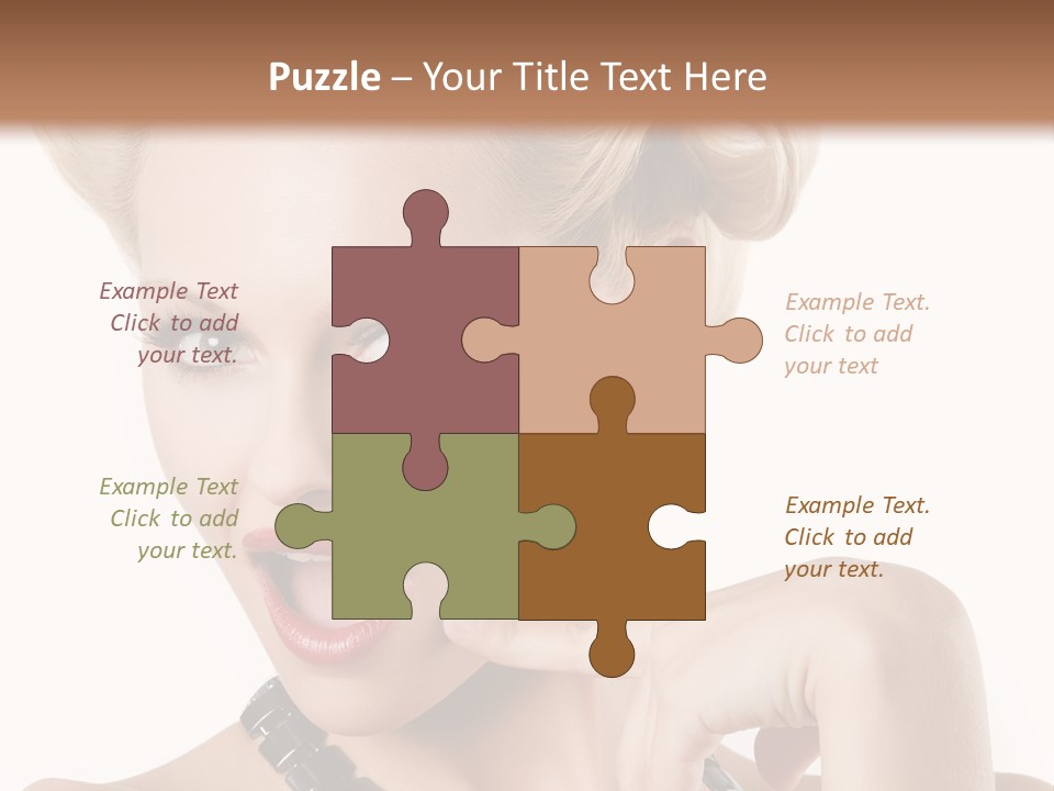 Woman Funny Face PowerPoint Template