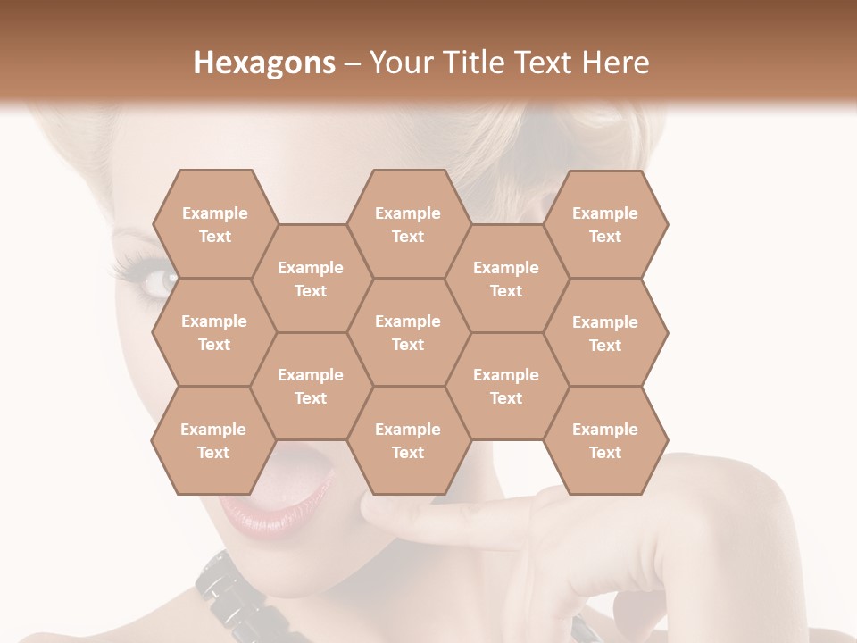 Woman Funny Face PowerPoint Template