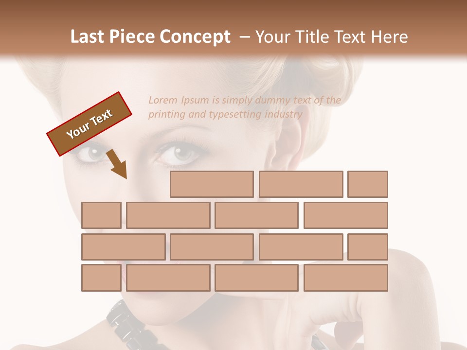 Woman Funny Face PowerPoint Template