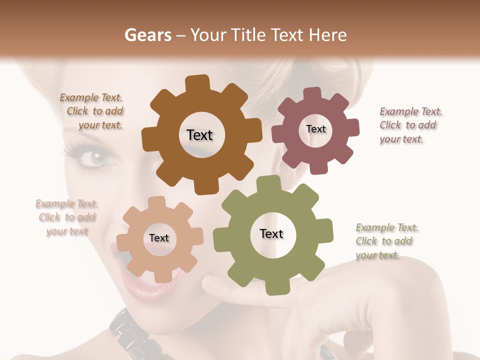 Woman Funny Face PowerPoint Template