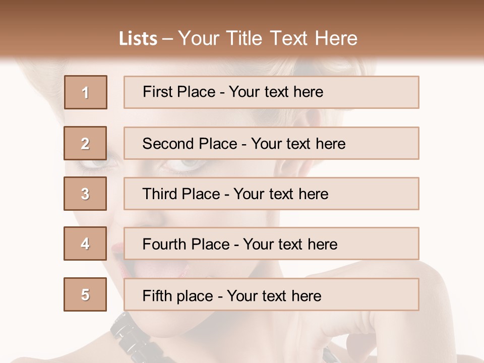 Woman Funny Face PowerPoint Template
