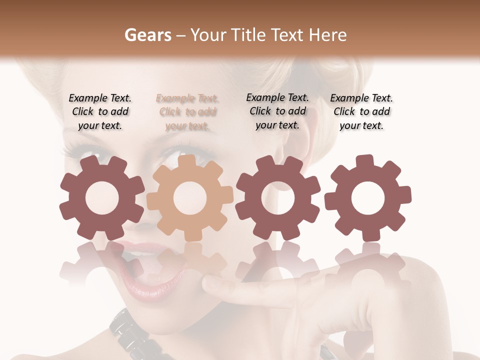 Woman Funny Face PowerPoint Template