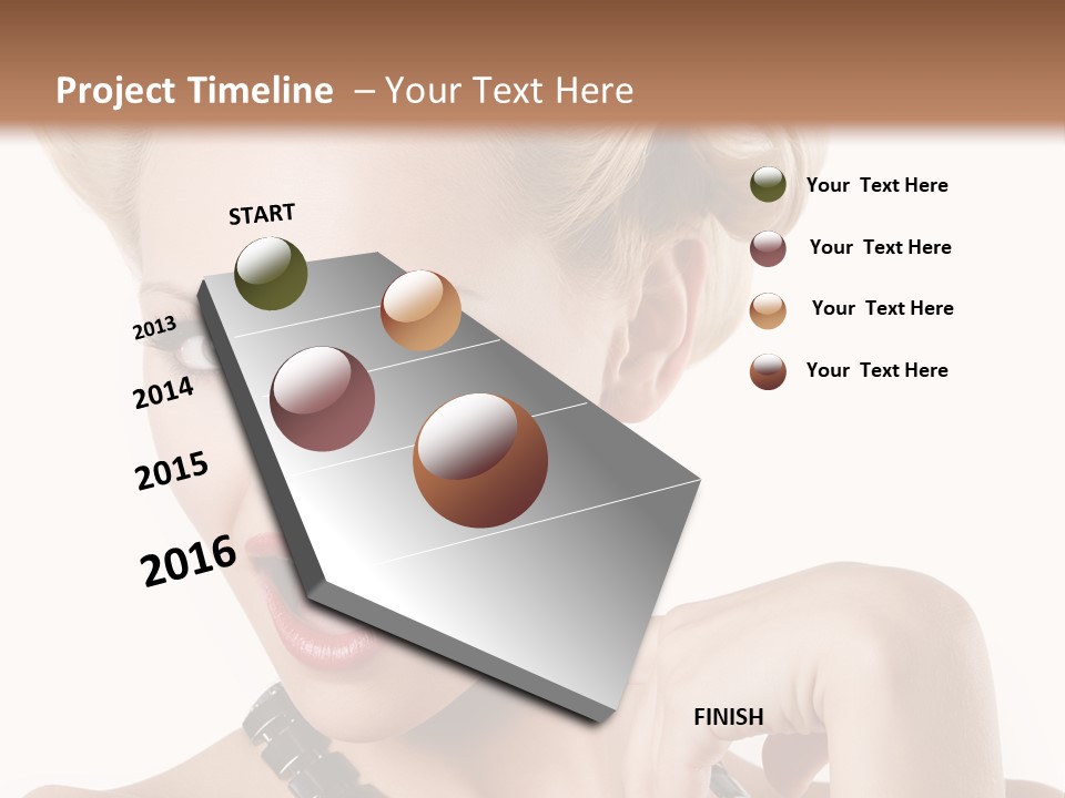 Woman Funny Face PowerPoint Template