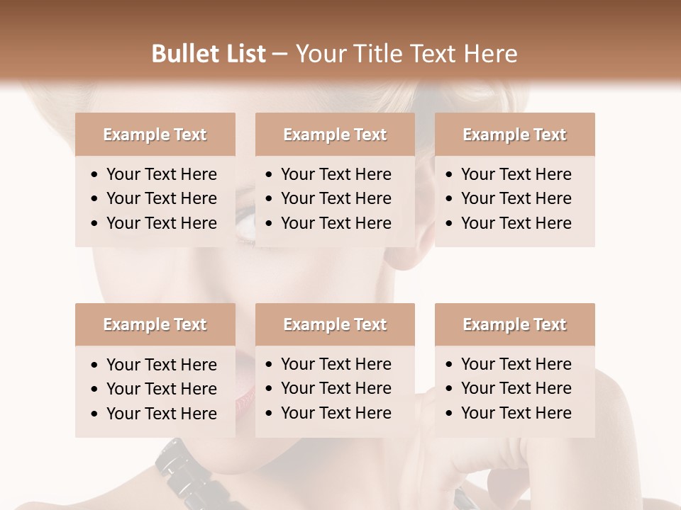 Woman Funny Face PowerPoint Template